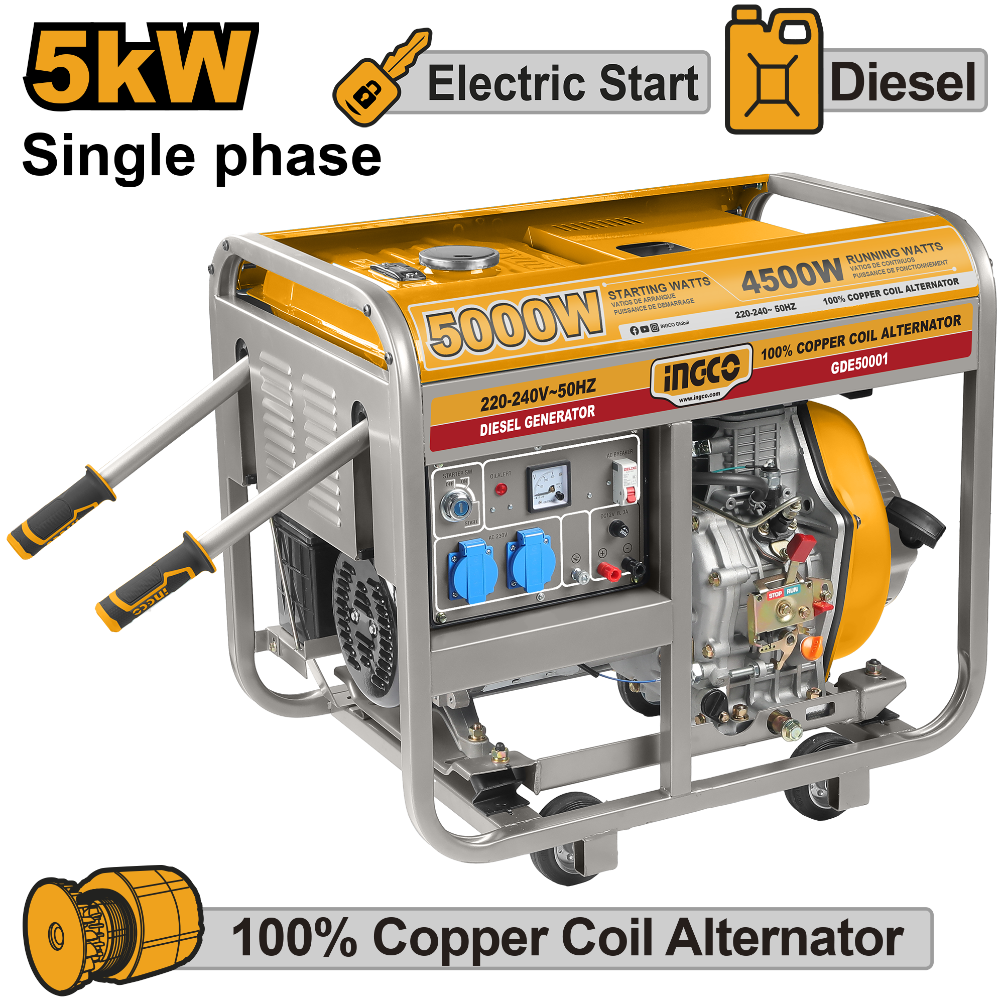 INGCO Diesel Generator - GDE50001