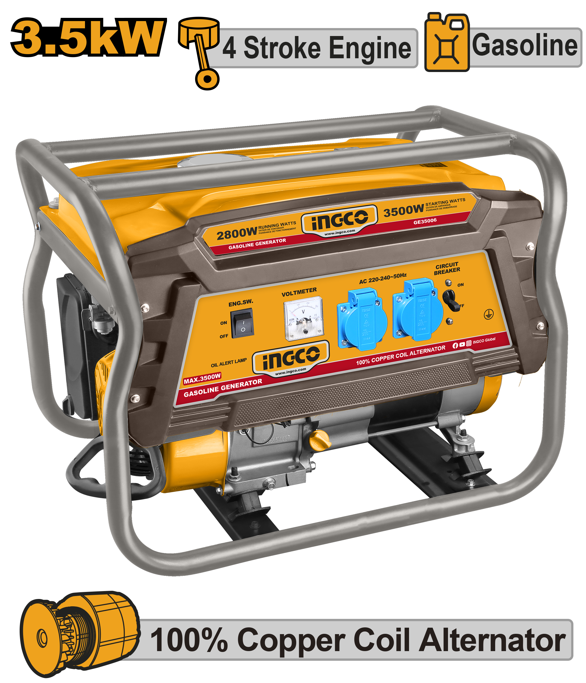 INGCO Gasoline Generator - GE35006