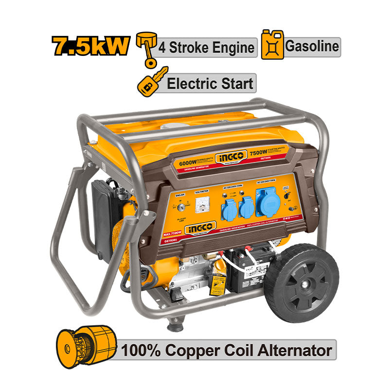 INGCO Gasoline Generator - GE75006