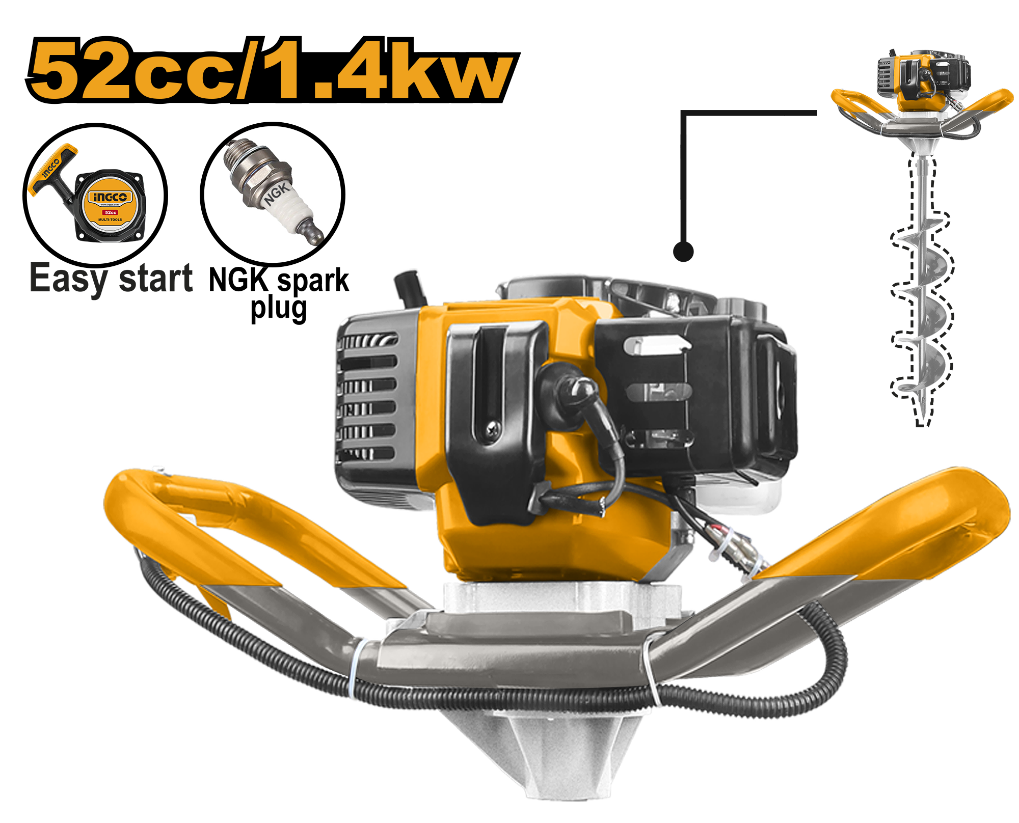 INGCO Earth Auger - GEA55221-1
