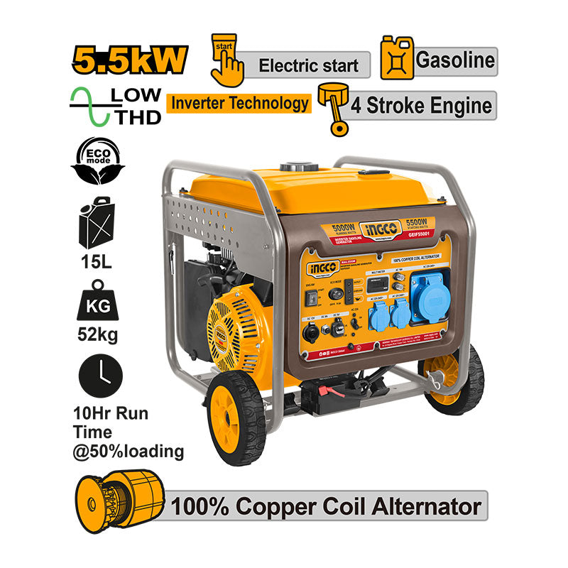 INGCO Inverter Gasoline Generator - GEIF65006