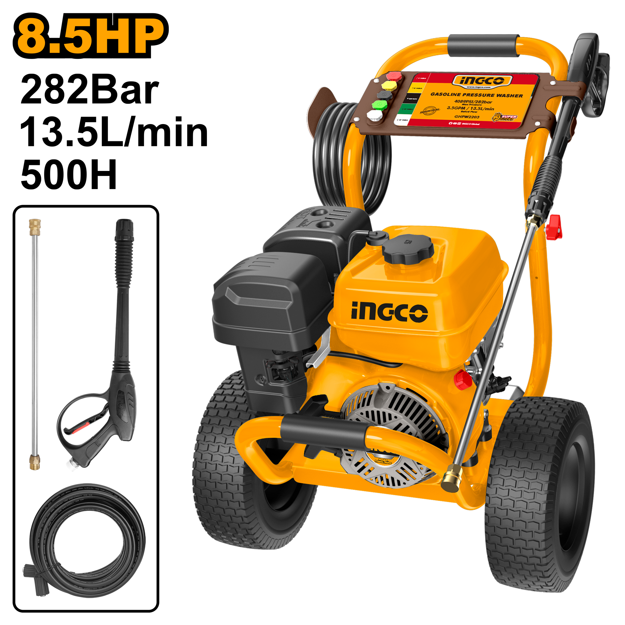 INGCO 8.5HP Gasoline Pressure Washer - GHPW2203