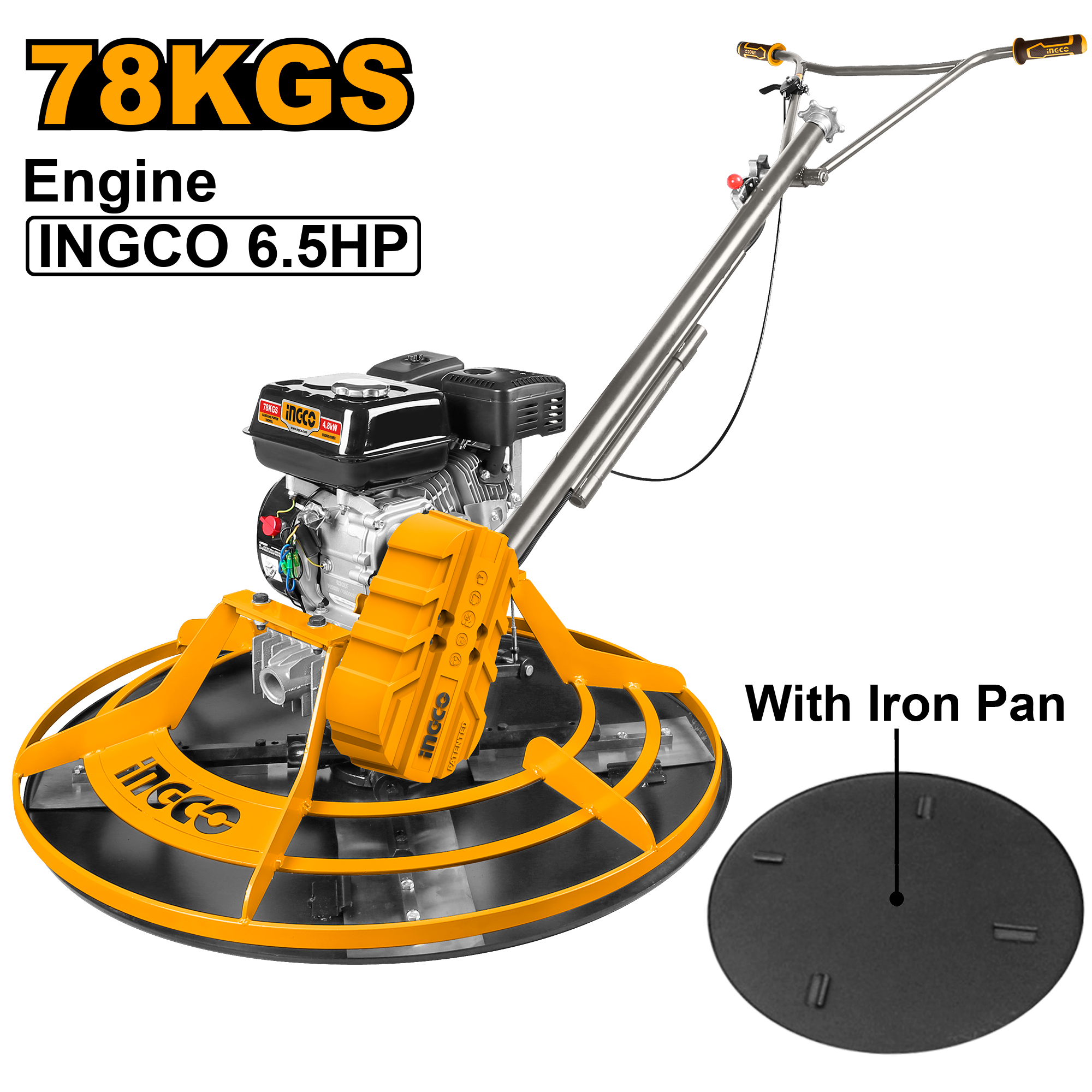 INGCO 78KGS 6.5HP Gasoline Power Trowel - GPT361-2