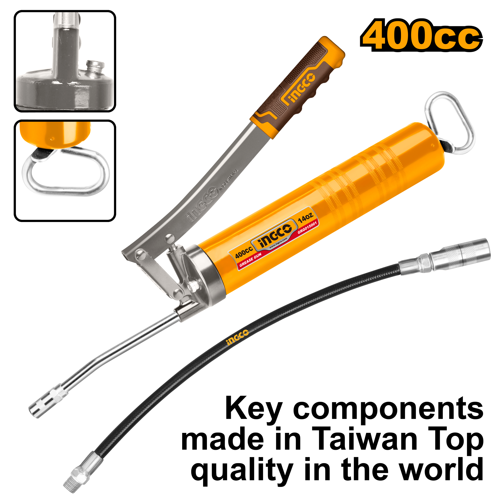 INGCO 400CC Grease Gun - GRG015001 Main image
