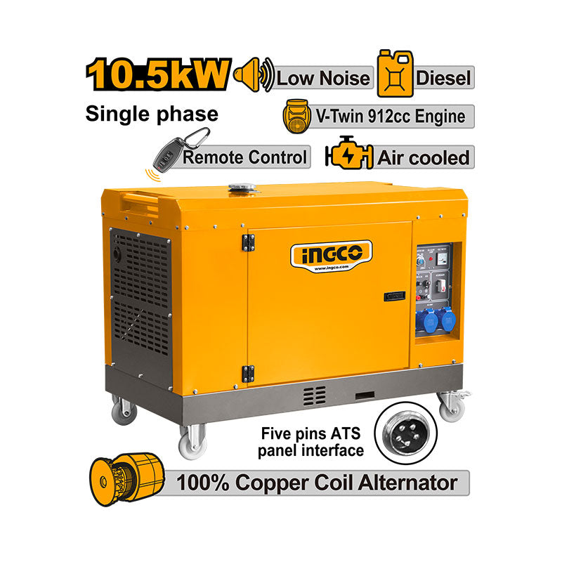 INGCO Silent Diesel Generator - GSE105001