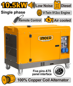 INGCO Silent Diesel Generator - GSE105001