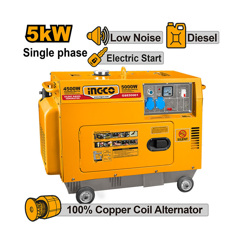 INGCO Silent Diesel Generator - GSE50001