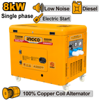INGCO Silent Diesel Generator - GSE80001
