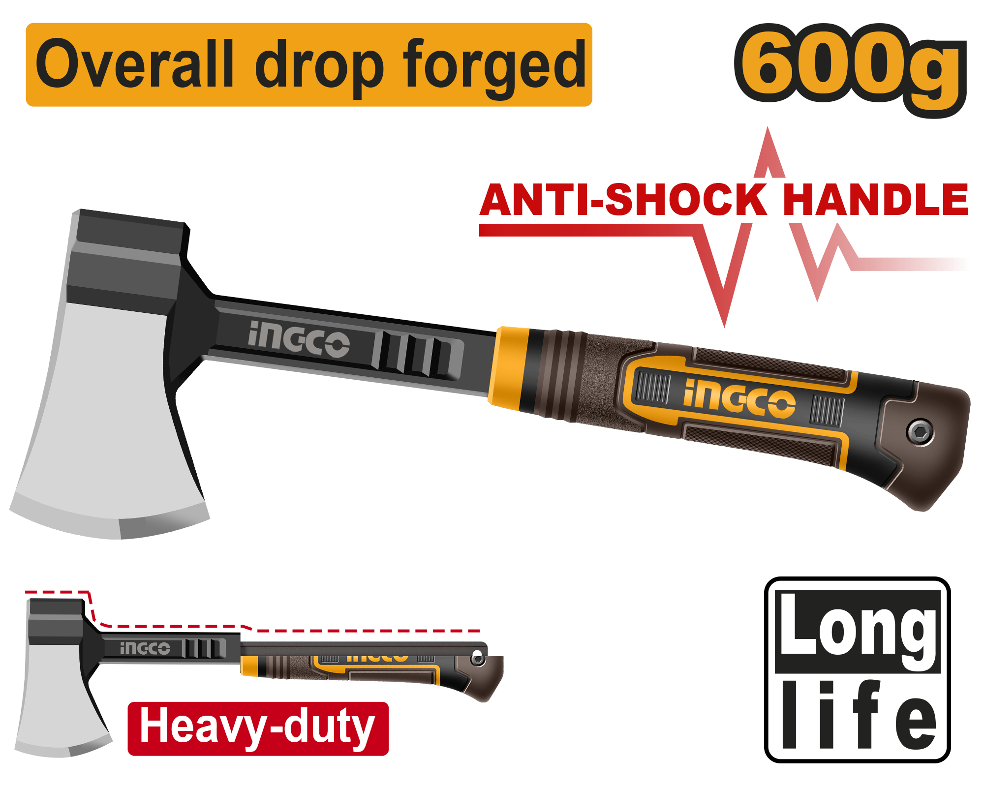 INGCO 600g Axe - HAX081600L Main image