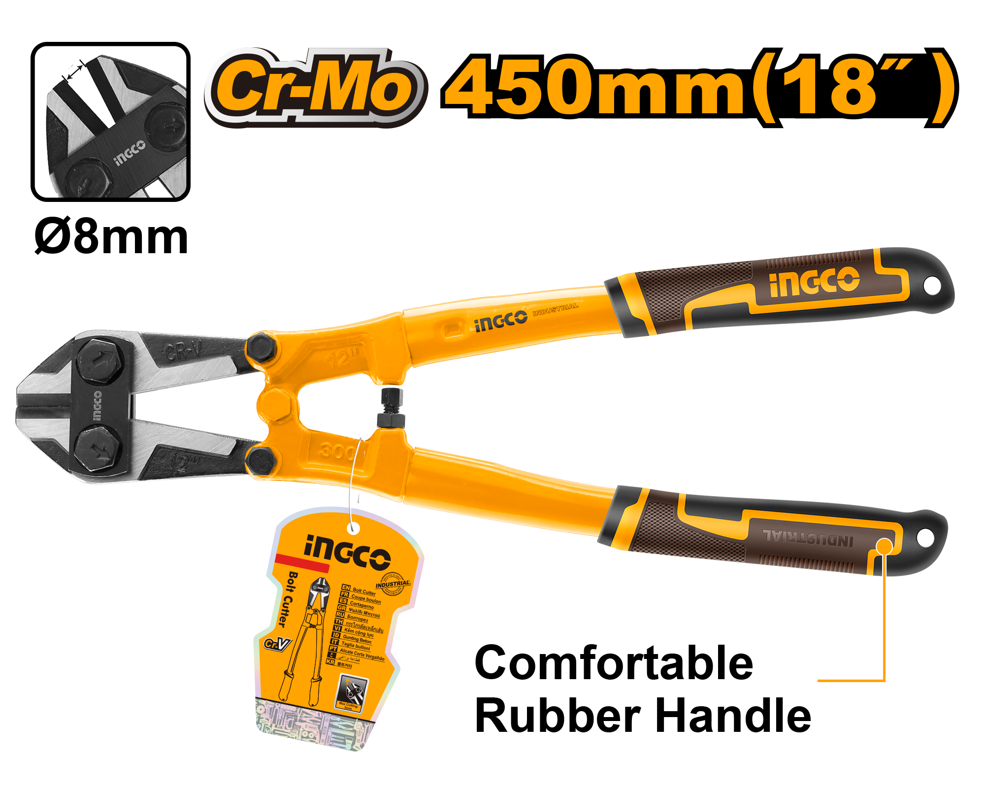 INGCO 450MM (18") Bolt Cutter - HBC0818
