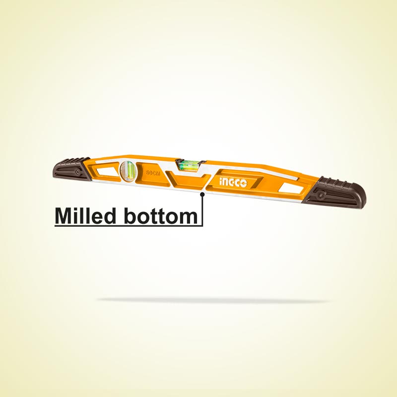INGCO 60CM Milled Bottom Heavy-Duty Mason's Level - HBSL08060