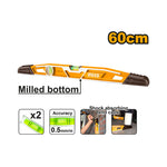 INGCO 60CM Milled Bottom Heavy-Duty Mason's Level - HBSL08060