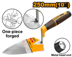 INGCO 1-Piece, Metal Head End, Integrated Forged Bricklaying Trowel - HBT910