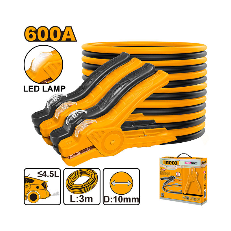 INGCO Booster Cable with Lamp - HBTCP6008L