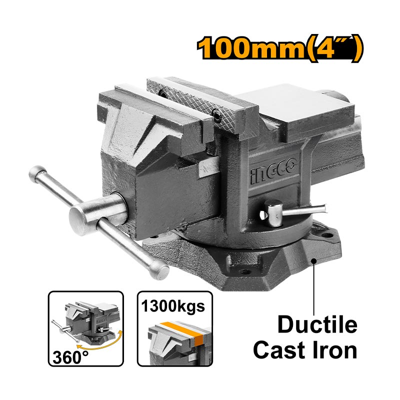 INGCO 100MM 4" Bench Vice - HBV084