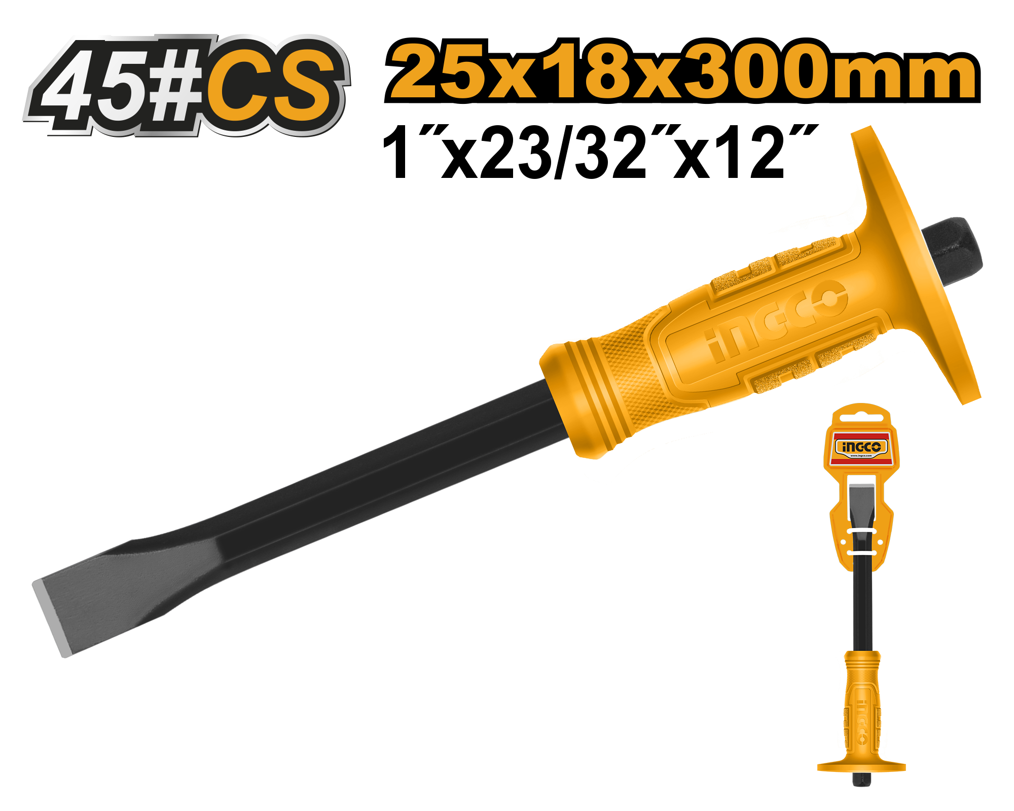 INGCO 25x18x300MM Cold Chisel - HCCL082412