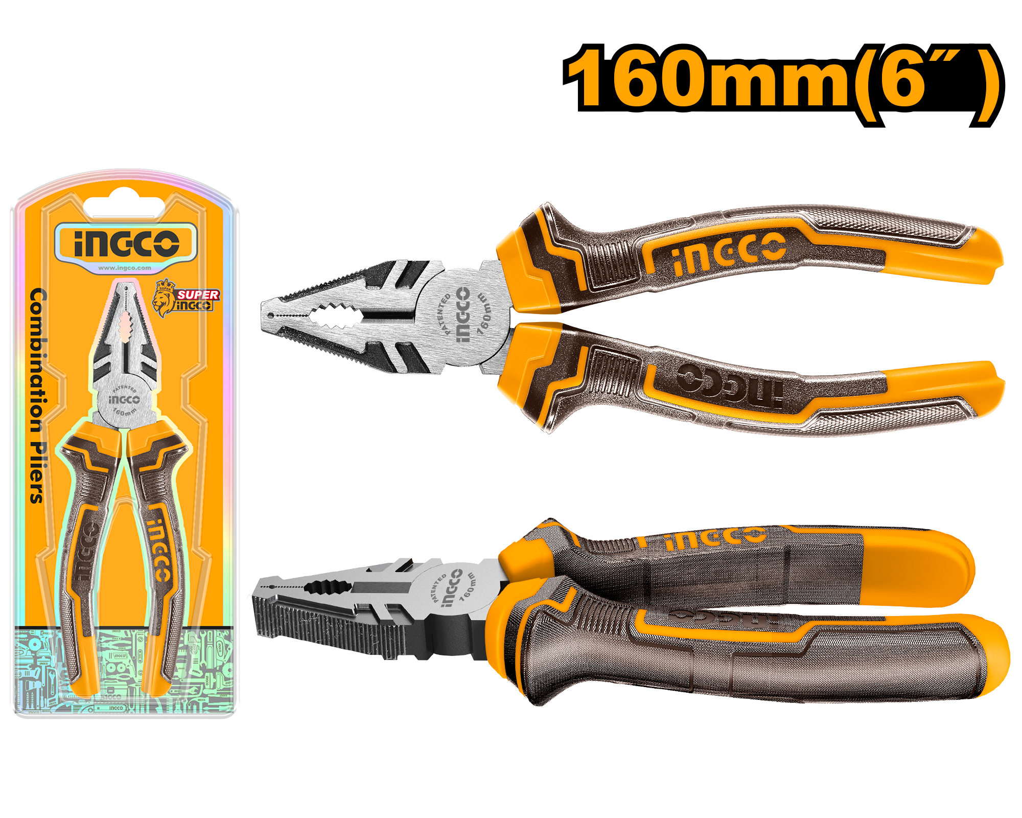 INGCO 160MM (6") Combination Pliers - HCP08168 Main image