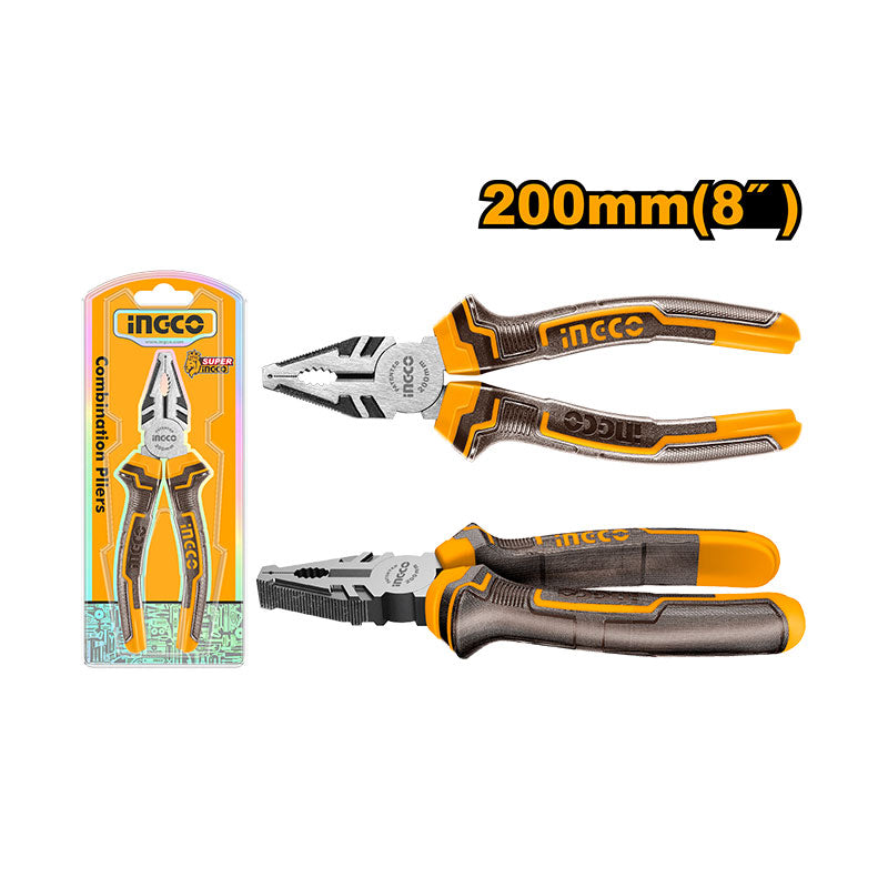 INGCO 200MM (8") Combination Pliers - HCP08208