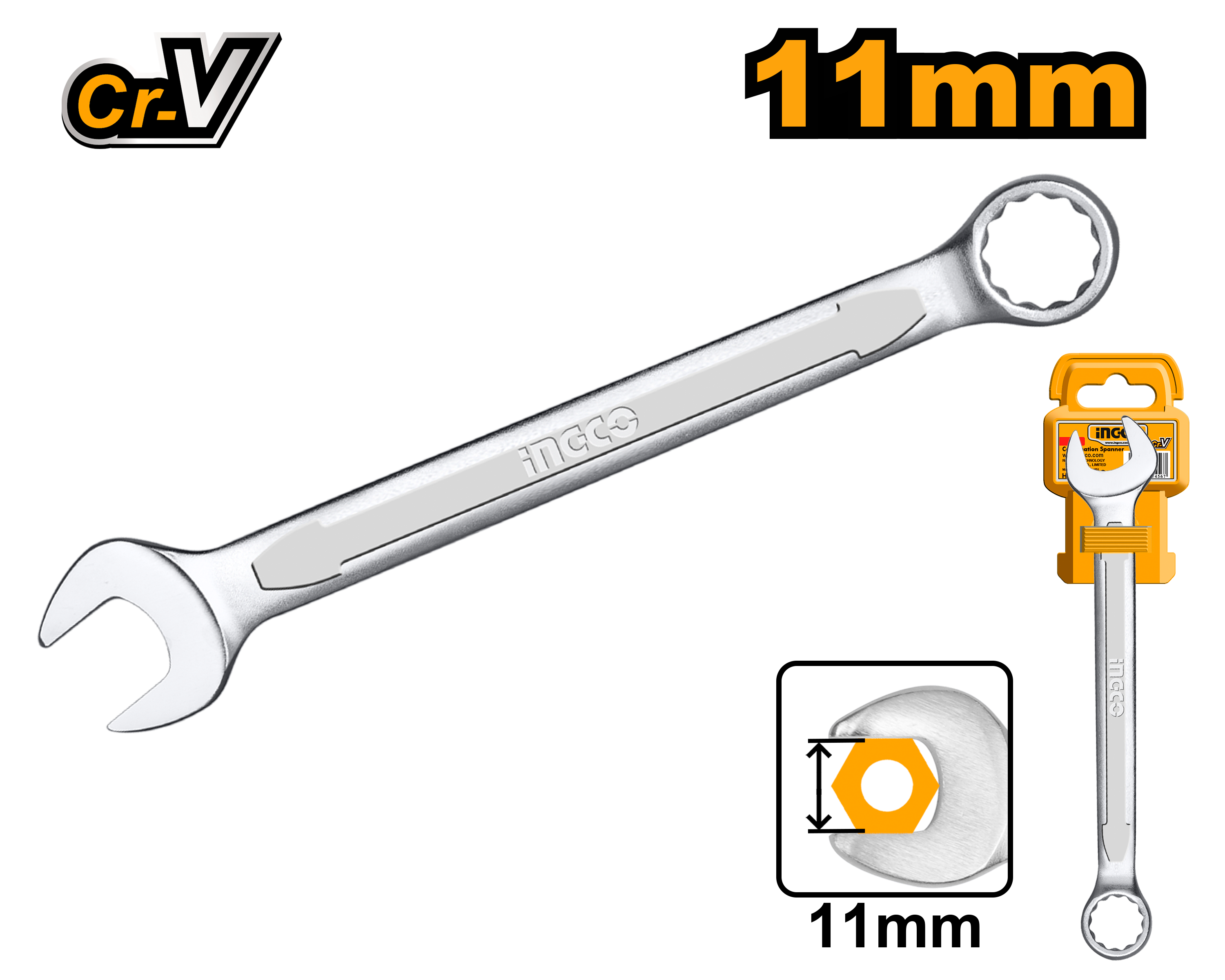 INGCO 11MM Combination Spanner - HCSPA111