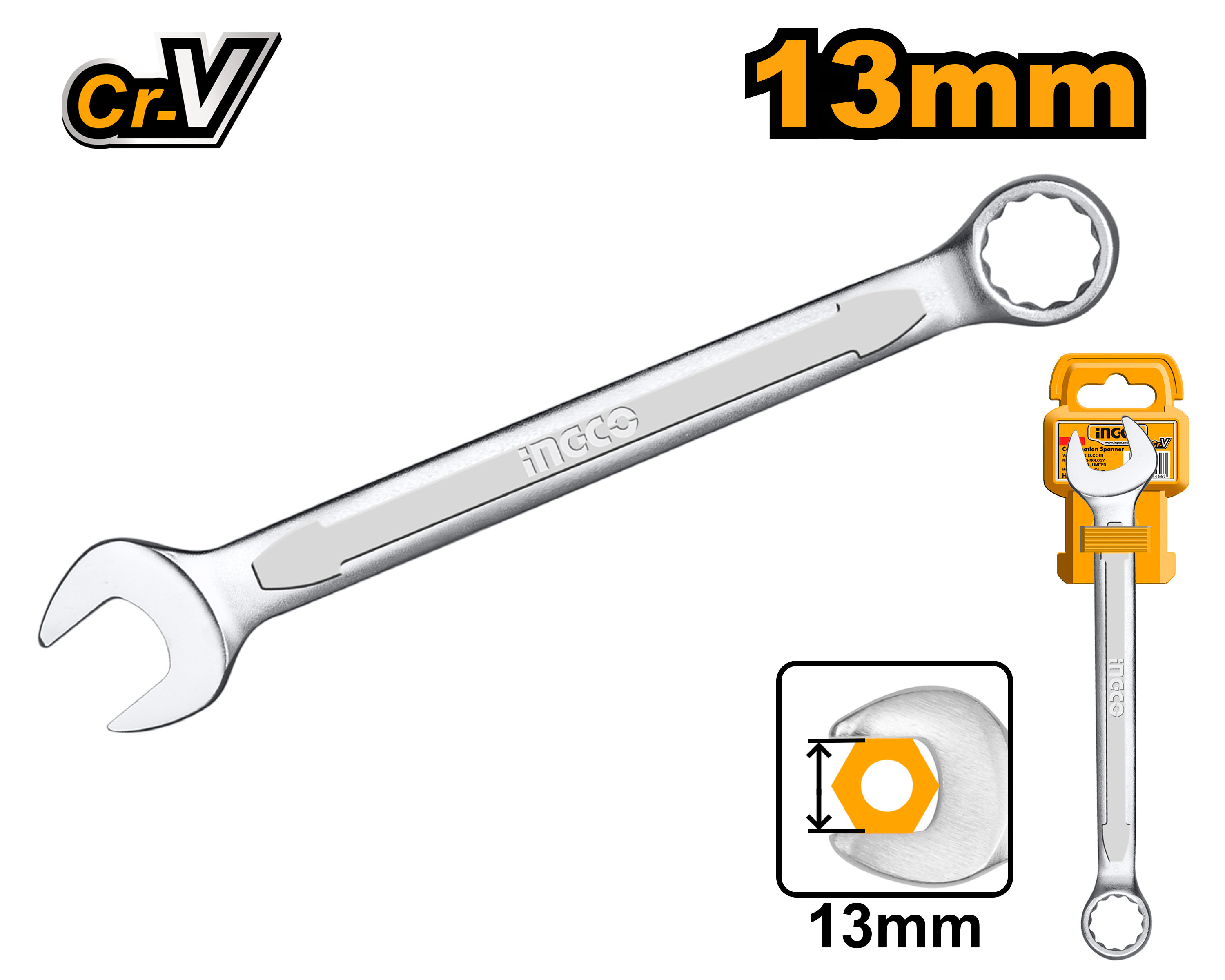 INGCO 13MM Combination Spanner - HCSPA131