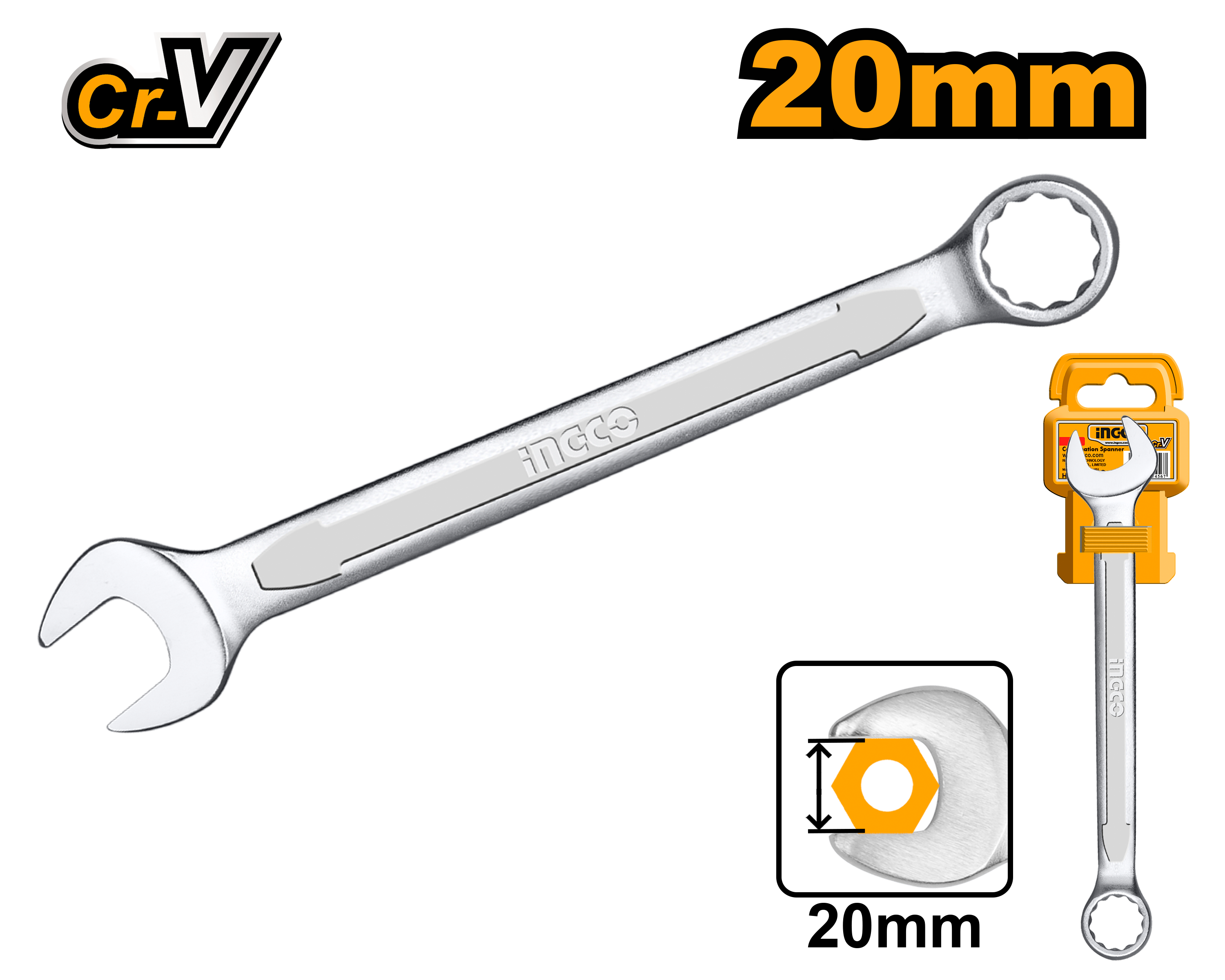 INGCO 20MM Combination Spanner - HCSPA201