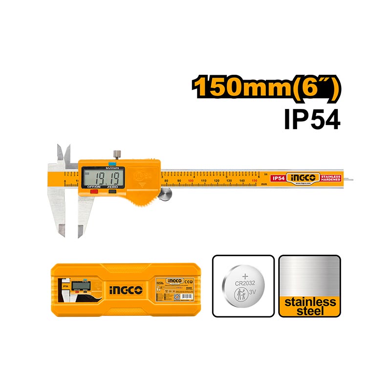 INGCO IP54 150MM (6") Digital Caliper - HDCD28150