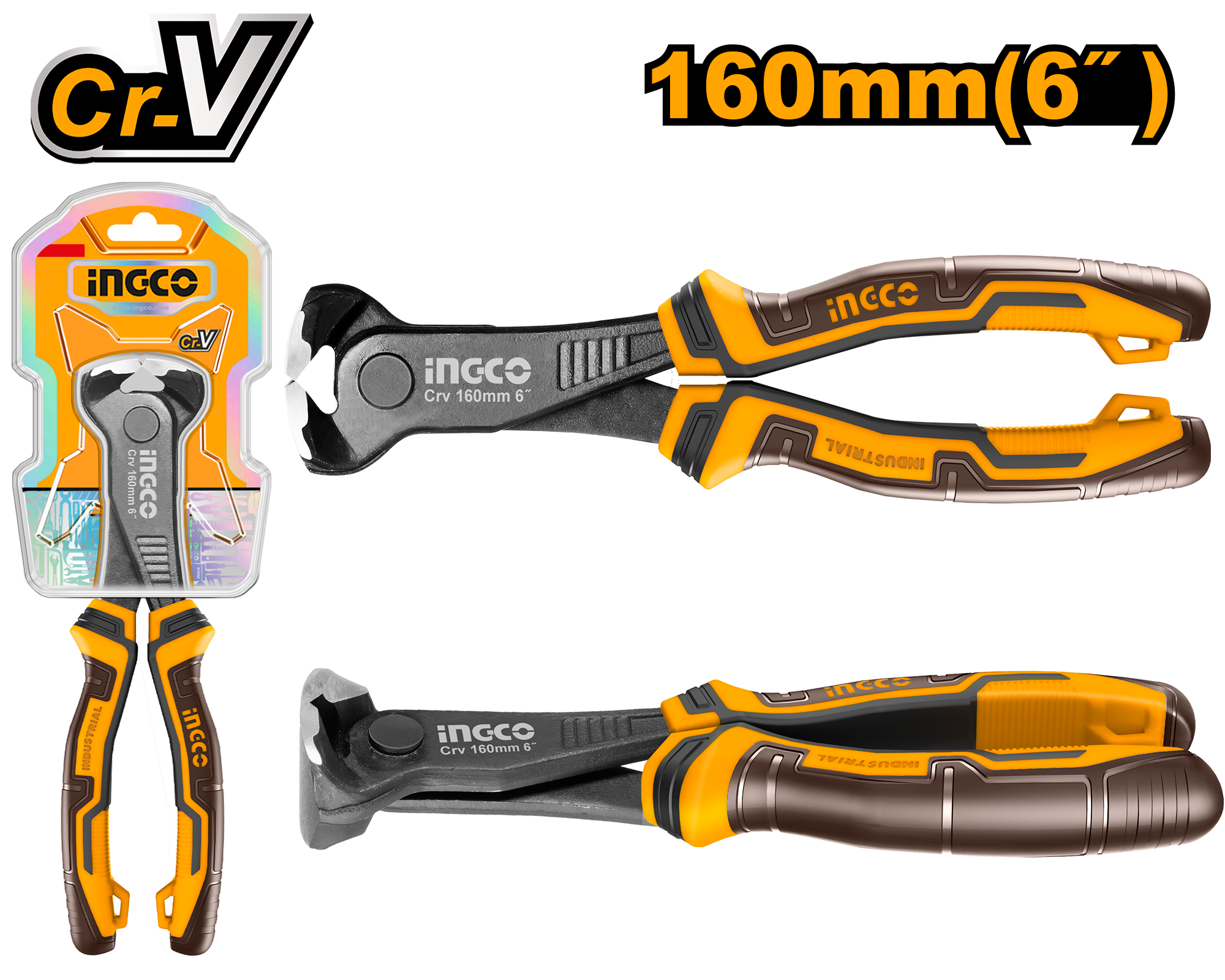 INGCO 160MM (6") End Cutting Pliers - HECP28160 Main image