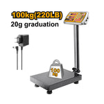 INGCO 100KG (220LB) Electronic Scale with 20G Graduation - HESA31003