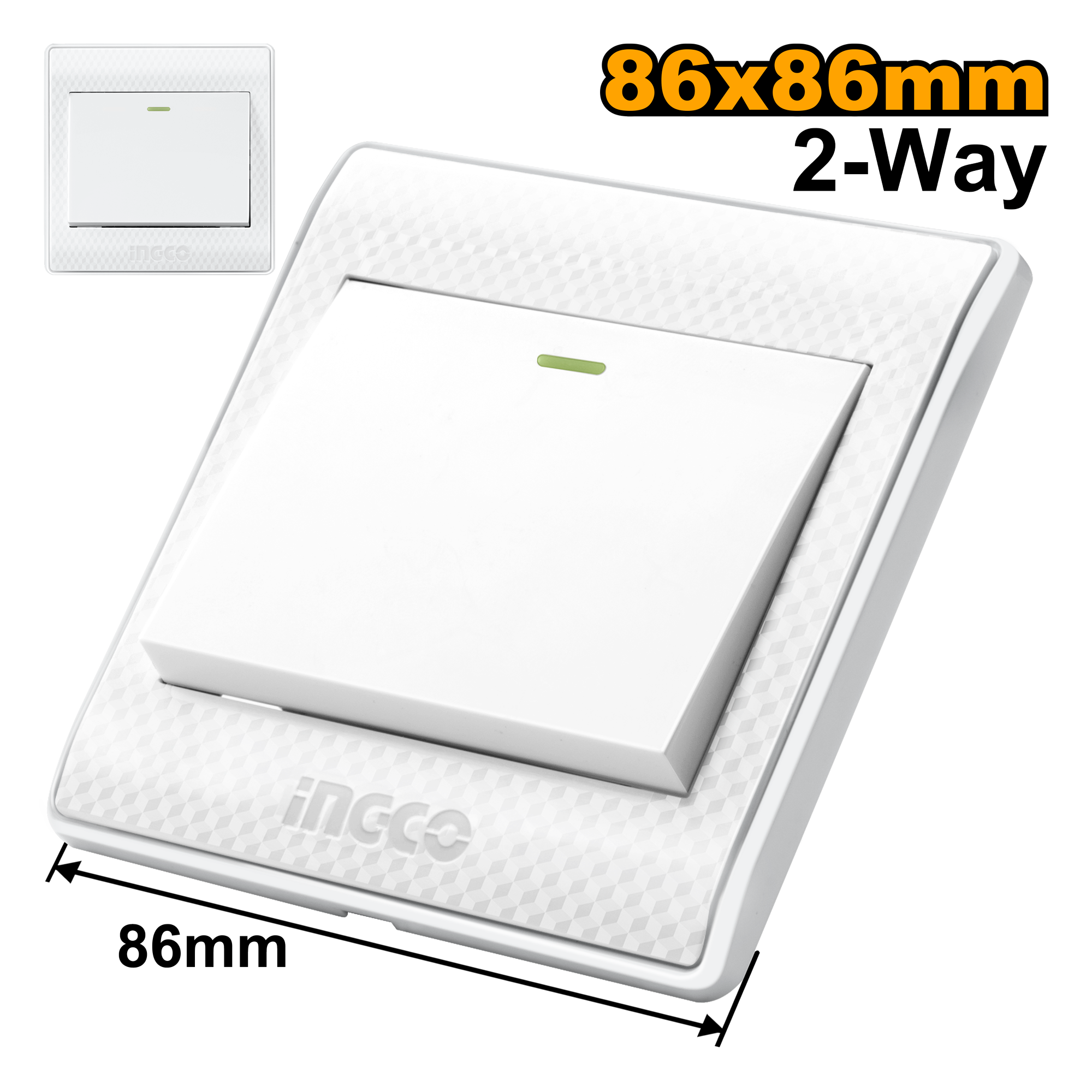 INGCO Switch 2-Way 1 Gang 16A - C120 - HESSH01103