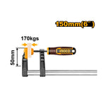 INGCO 150MM 6" F Clamp with Plastic Handle - HFC020501