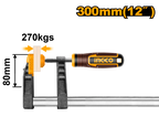 INGCO 300MM 12" F Clamp with Plastic Handle - HFC020802