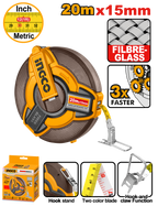 INGC0 20Mx15MM Fibreglass Measuring Tape - HFMT1820