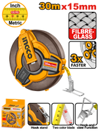 INGCO 30Mx15MM Fibreglass Measuring Tape - HFMT1830