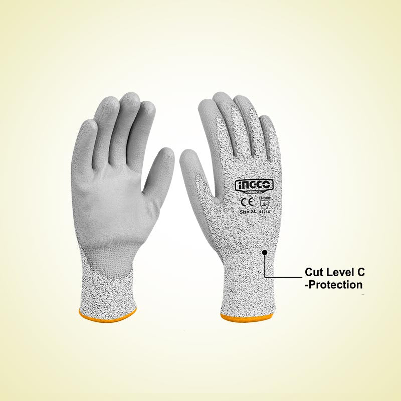 INGCO 1 Pair/Paper Cut-Resistance Gloves - HGCG02-XL
