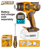 INGCO Cordless Heat Gun - HGLI2003