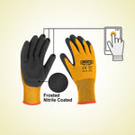 INGCO 1 Pair/Paper Nitrile Frosted Coated Gloves - HGNF03