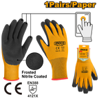 INGCO 1 Pair/Paper Nitrile Frosted Coated Gloves - HGNF03