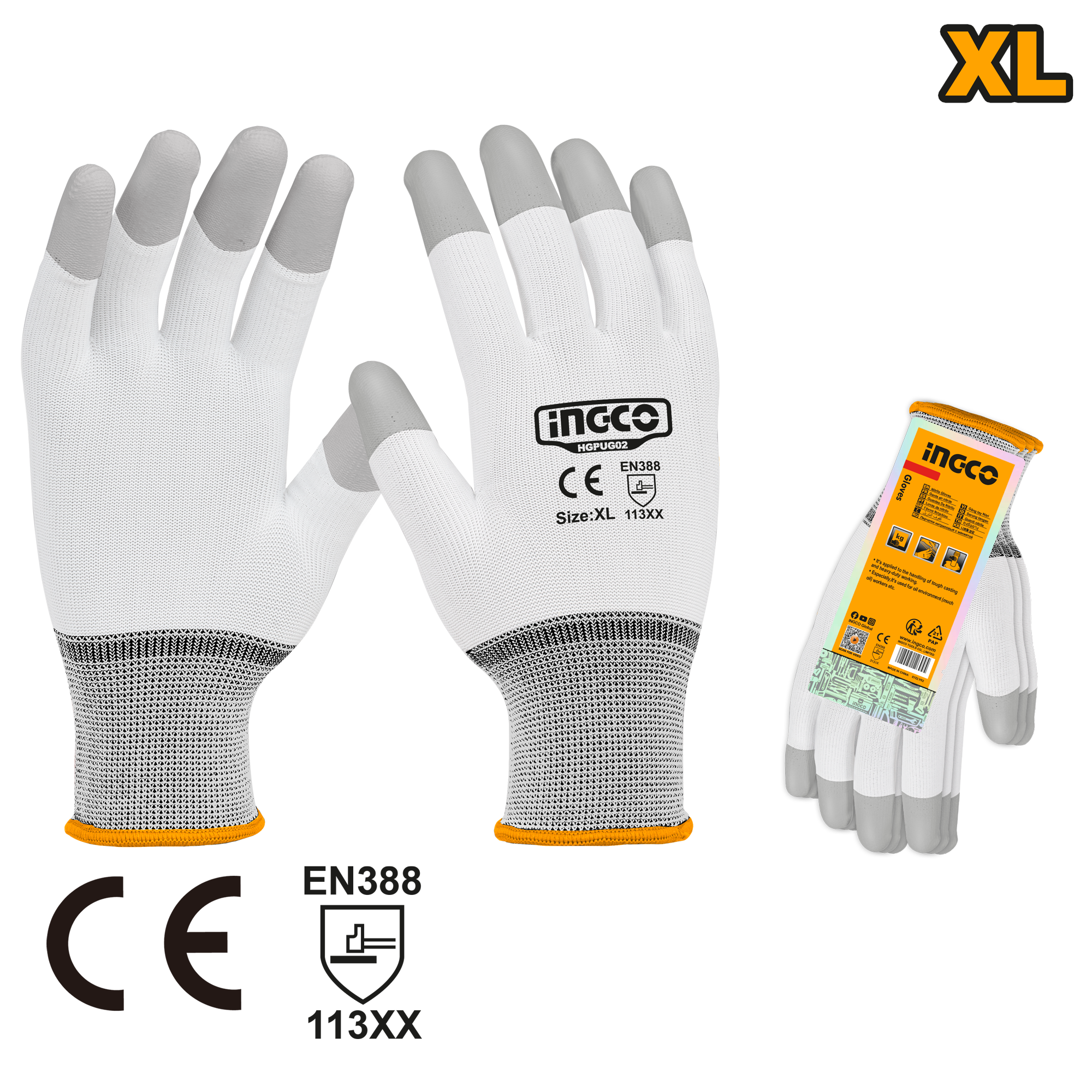 INGCO XL PU Coated Gloves - HGPUG02 Main image
