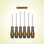 INGCO 6 Pcs Go-through Screwdriver Set - HGTST0608