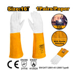 INGCO 16' 1 Pair/Paper Grain Goatskin Gloves - HGVG01