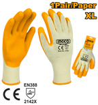 INGCO 1 Pair/Paper XL Latex Gloves - HGVL05
