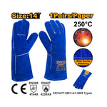 INGCO 250° 14" 1 Pair/Paper Welding Gloves - HGVW03
