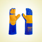 INGCO 350° 16" 1 Pair/Paper Welding Leather Gloves - HGVW04