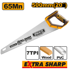 INGCO 65Mn 500MM (20") Hand Saw Extra Sharp - HHAS08500