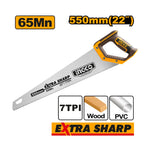 INGCO 65Mn 550MM (22") Hand Saw Extra Sharp - HHAS08550