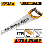 INGCO 400MM (16") Hand Saw Extra Sharp - HHAS15400