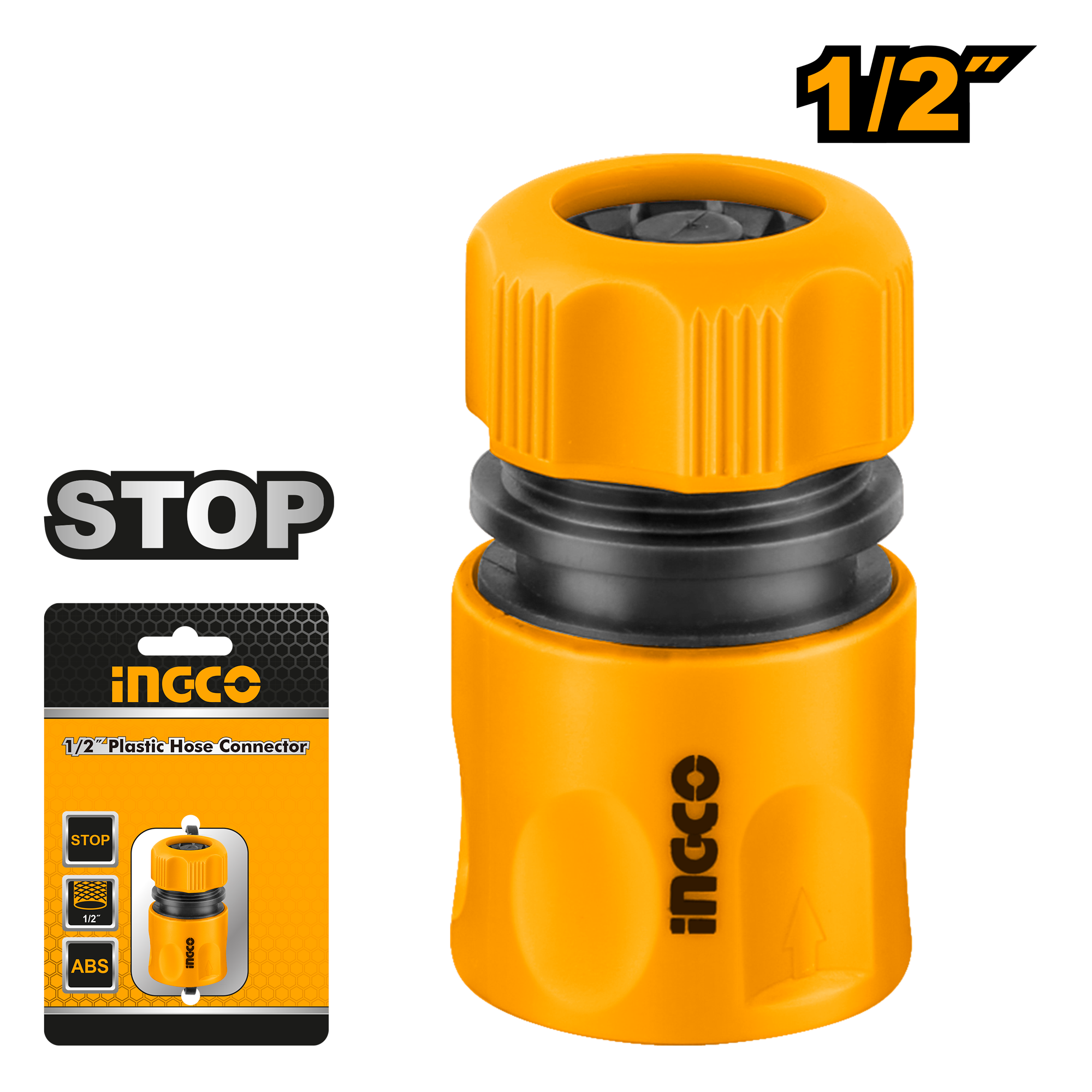 INGCO Plastic Hose Connector Stop 0.5" - C120 - HHCS01121