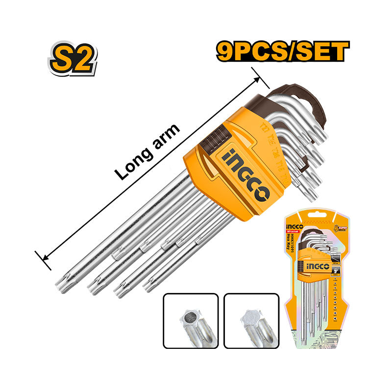 INGCO 9 PCs Set Torx Key - HHK13091 Main image