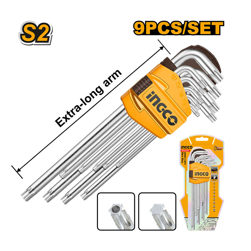 INGCO 9 PCs Set Torx Key - HHK13092
