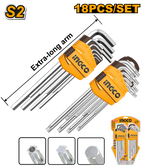 INGCO 18 PCs Hex Key and Torx Key Set - HHKSET0181